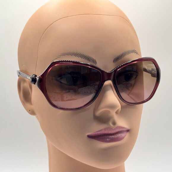 NEW Ladies Y2K Polo Ralph Lauren Large Plastic Sunglasses RA5136 Berry 58/15/135 main image 5